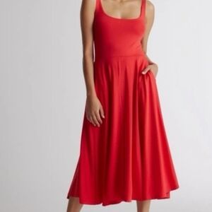 Quince Scarlet Midi Dress